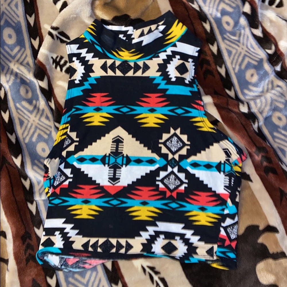 Aztec crop top